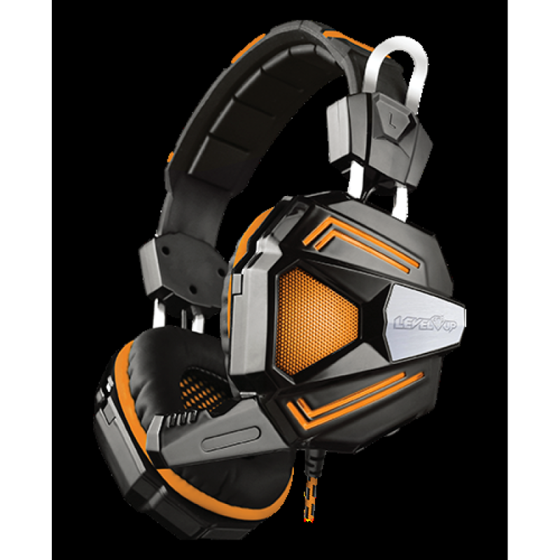 Auriculares gamer level up copperhead con luz led