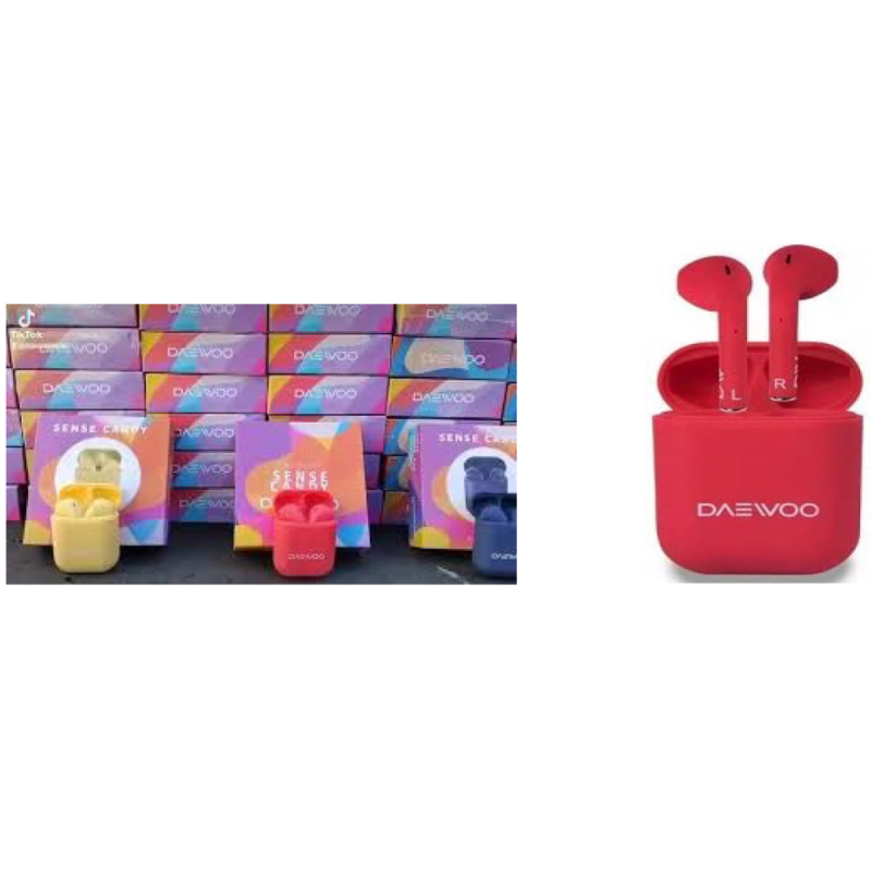 Auriculares earphones daewoo sense candy rojo dw-373