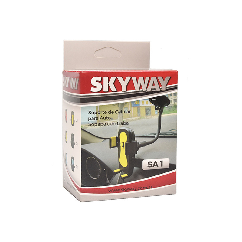Soporte De Celular / GPS Para Auto Holder Brazo Flexible (Sopapa P/ Vidrio) - SA1 - SKYWAY - 4/4