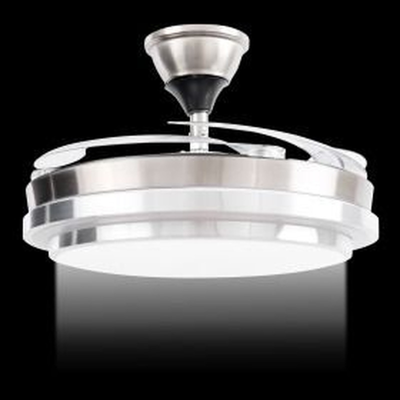 Ventilador De Techo Kanji Retráctil Blanco o Plateado 4 Aspas 6 Velocidades - 4