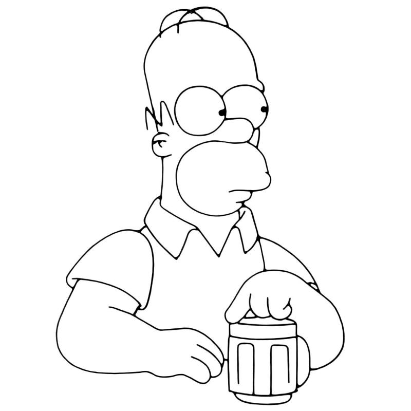 Cuadro Apliqué Decoración Pared Metálico Homero Los Simpson