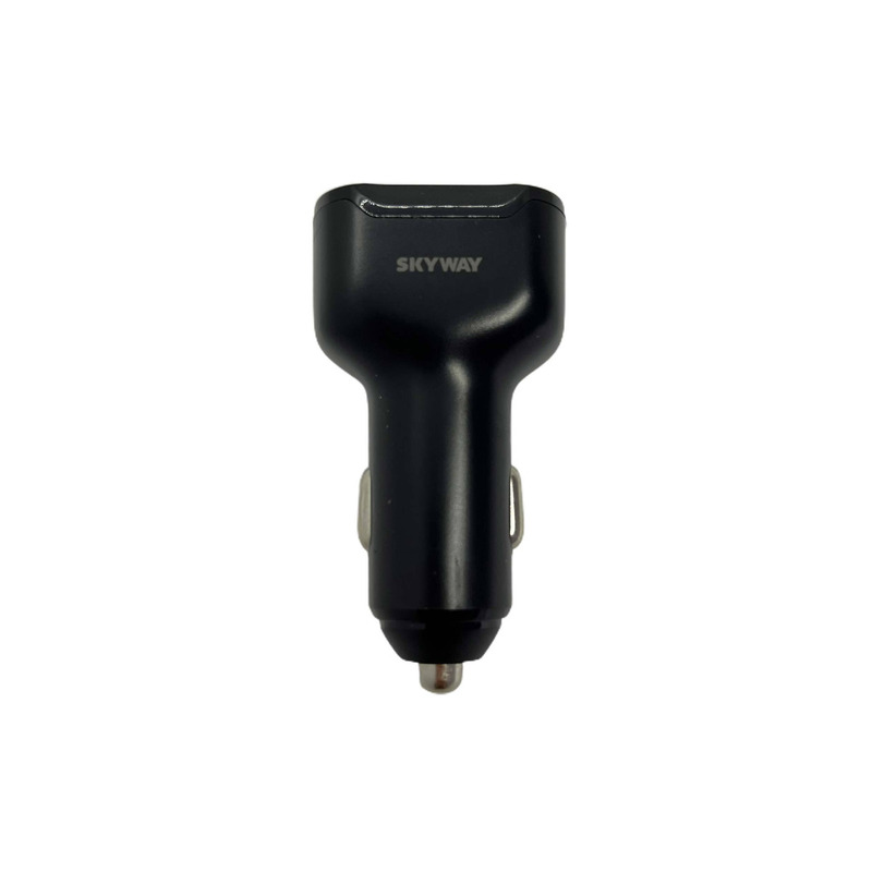 Cargador De Auto - SKYWAY - 3 Salidas (USB C PD + 2x USB2.0) - MAX 6.2A - 1/4