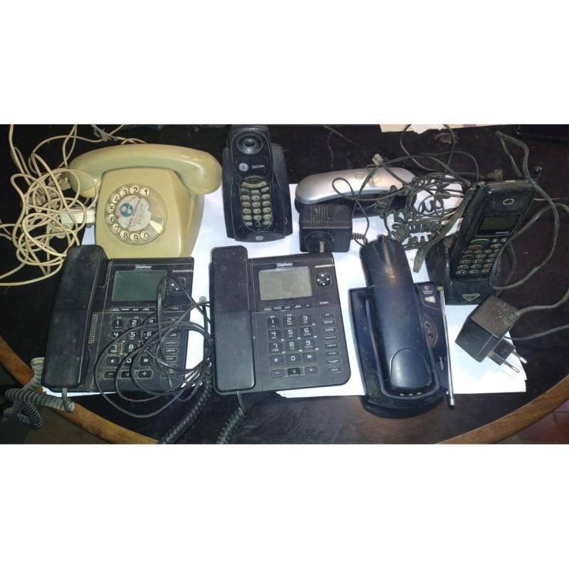 KIT de 10 Teléfonos fijos mas un celular antiguo - 8