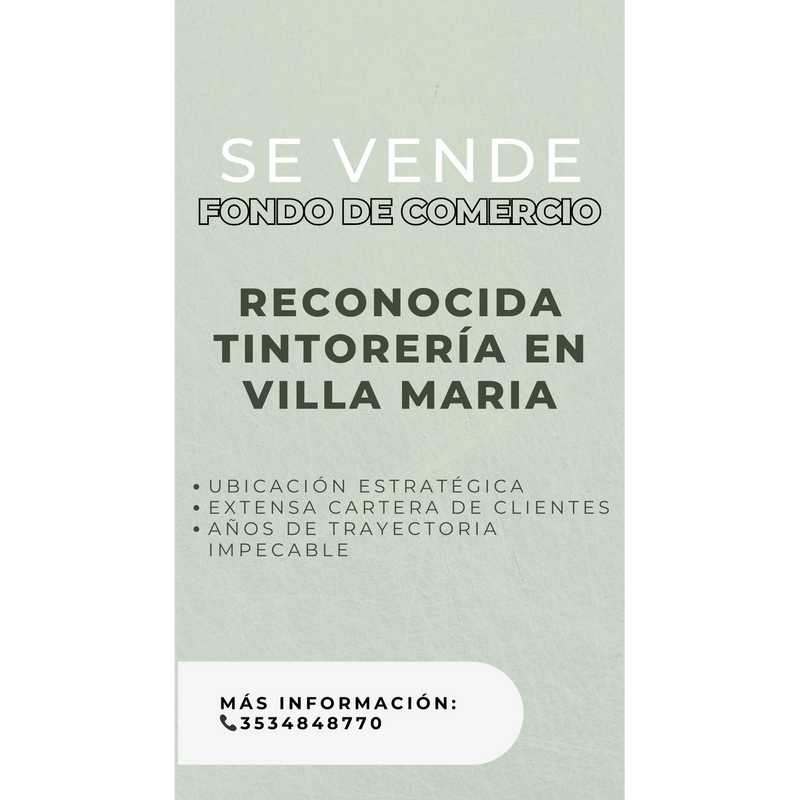 Venta fondo de comercio