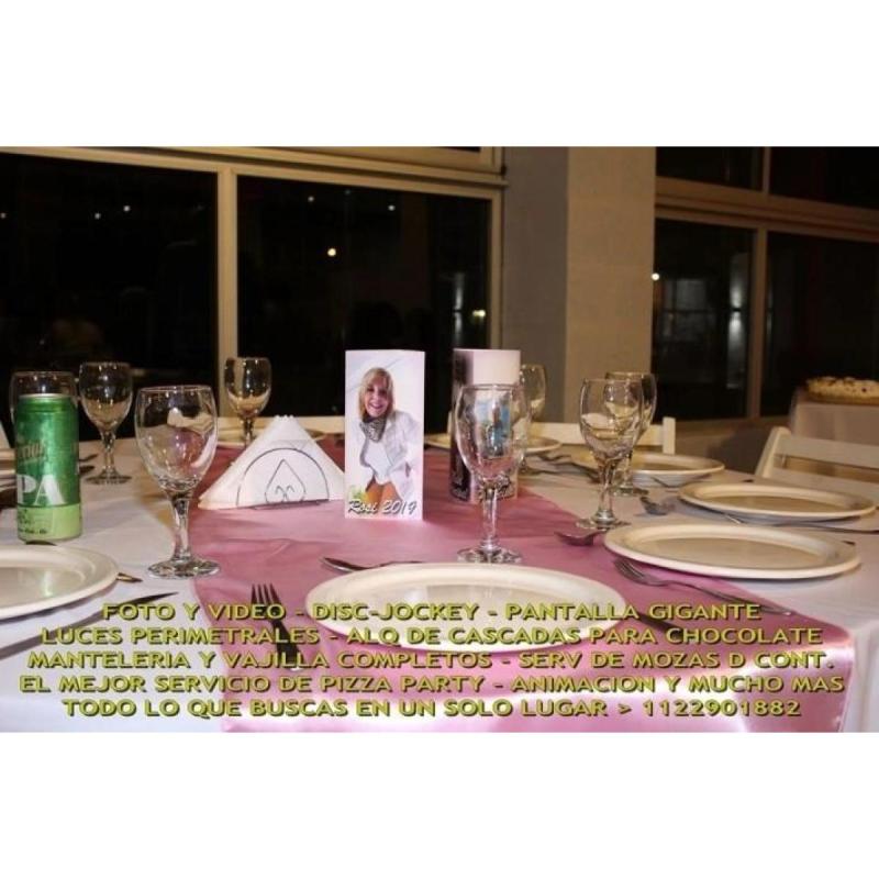alquiler de Manteleria y Vajilla para eventos (SIEMPRE JUNTO A NUESTRO SERV- DE DJ)