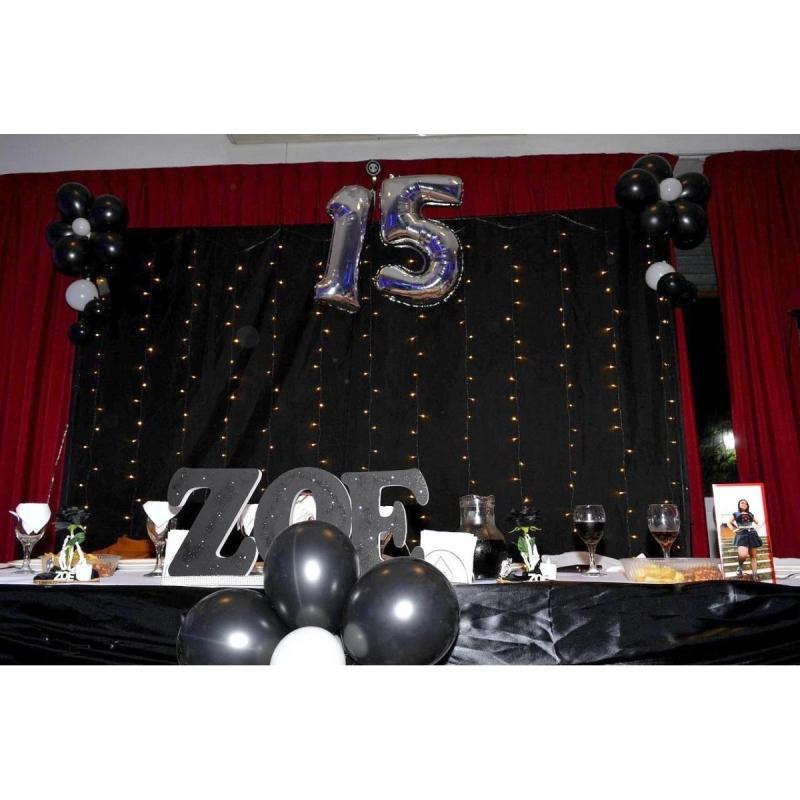 Decoracion de Eventos Sociales 15 años bodas candy bar backdrop sillon princesa zona sur - 2