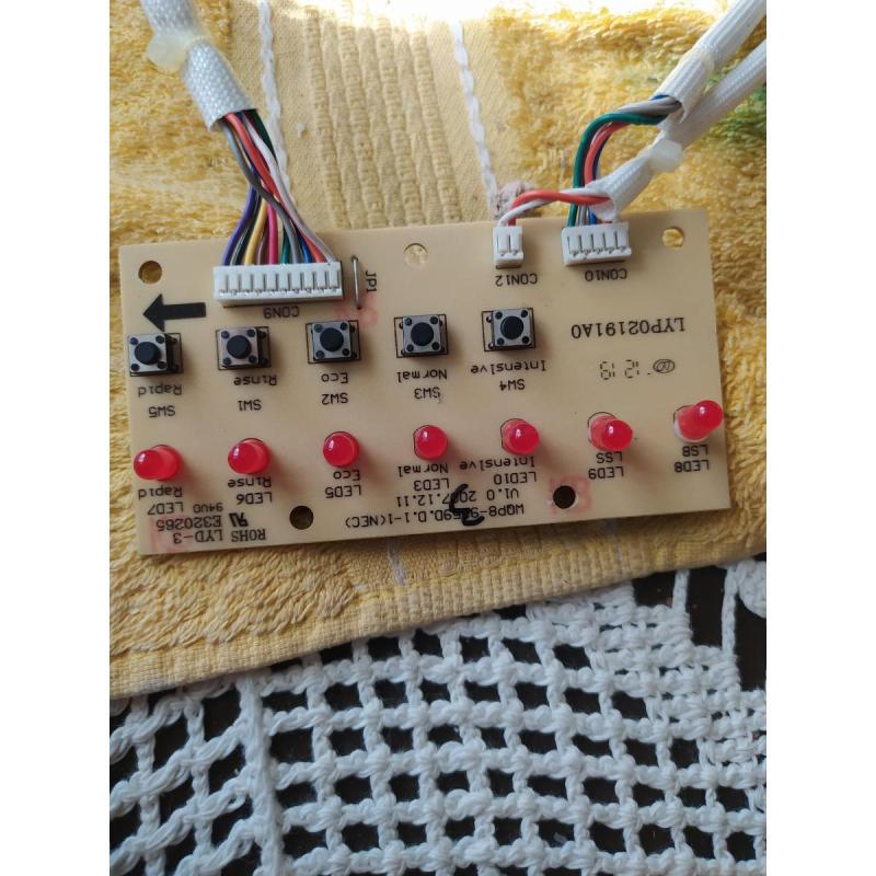 Placa Botonera lavavajillas