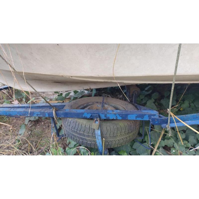 Lancha 14 pies c/evinrude 33 hp comando trailer funda - 2