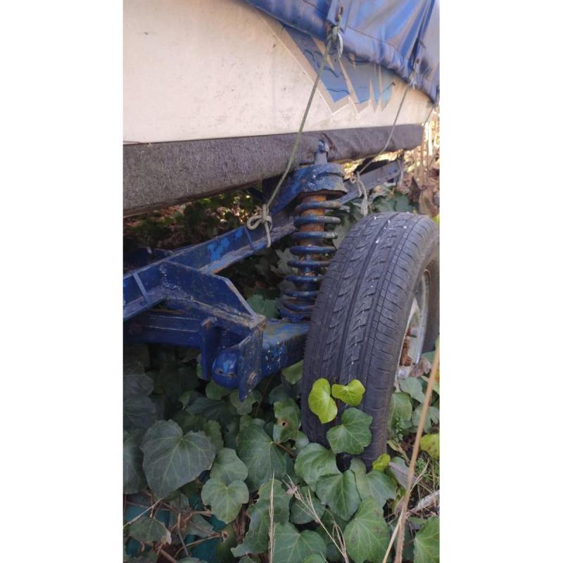 Lancha 14 pies c/evinrude 33 hp comando trailer funda - 3
