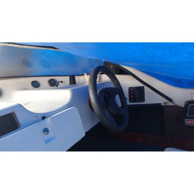 Lancha 14 pies c/evinrude 33 hp comando trailer funda - 6