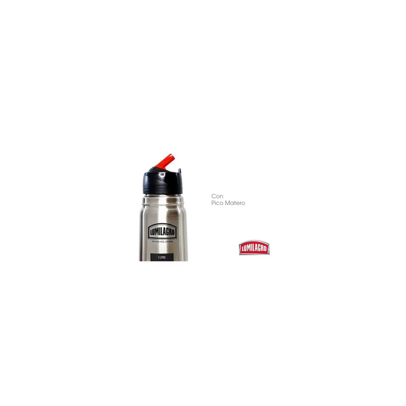 Termo Lumilagro Acero Luminox de acero inoxidable 1L acero - 3