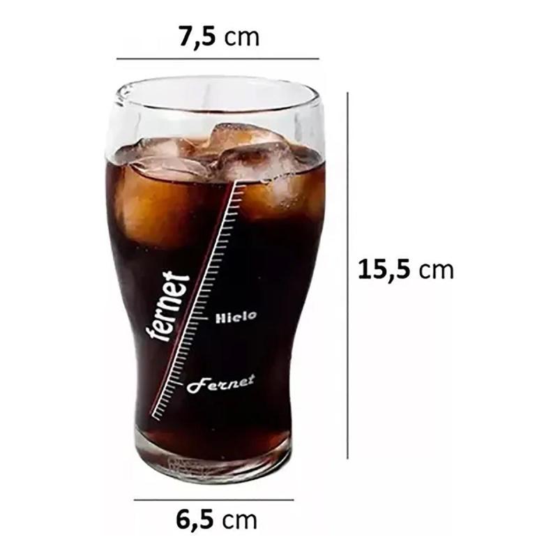Vaso de Vidrio para Fernet Fernetometro - 6