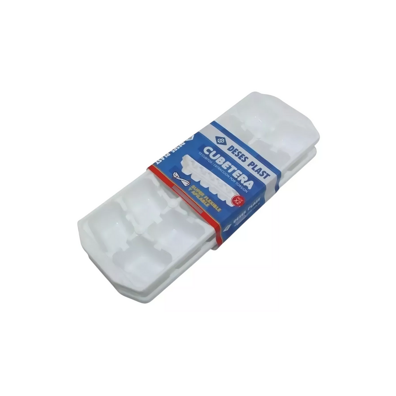 Cubeteras Pack X 2 Deses Plast Flexible Apilable 12 Cubitos Color Blanco