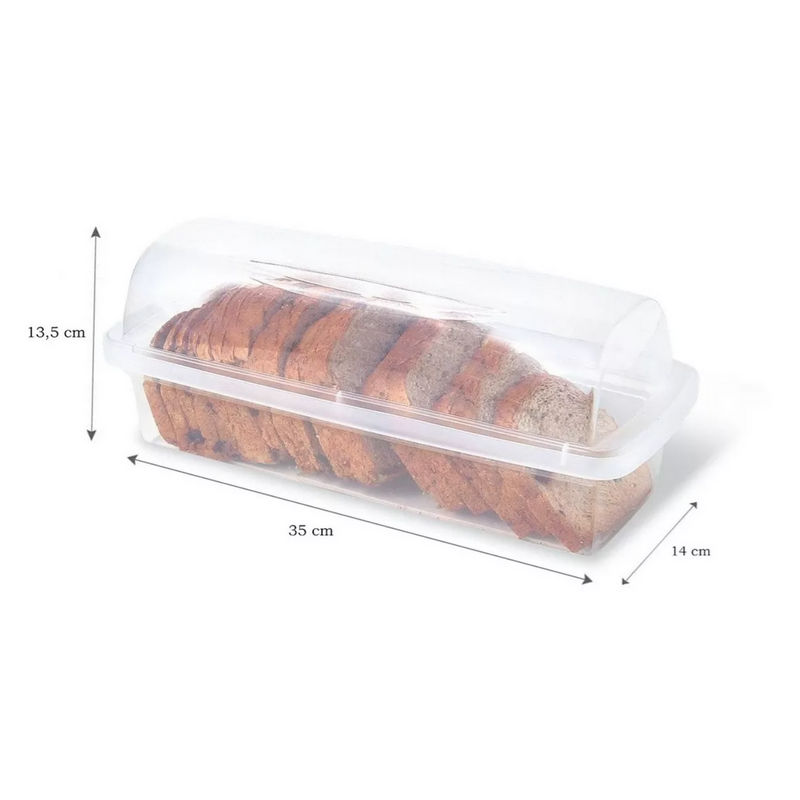 Panera Porta Pan Lactal Molde Organizador SAN REMO Online Color Transparente Casar - 2