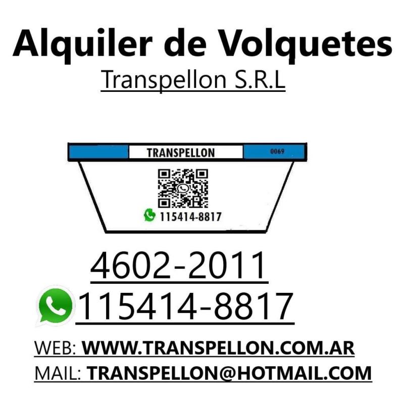 Volquetes capital federal 115414-8817 transpellon srl
