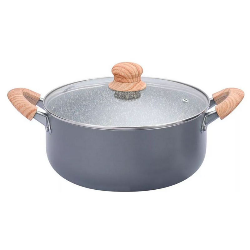 Cacerola Antiadherente 26cm Granito Hudson Color Gris