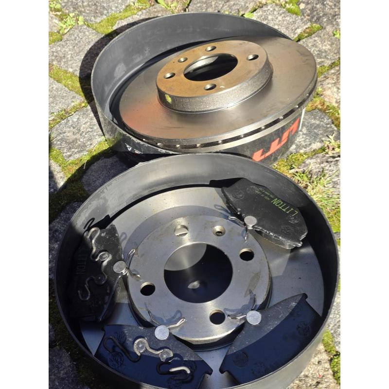 Discos de frenos Vent. con sus pastillas y Extremos de direccion VW Gol 2007