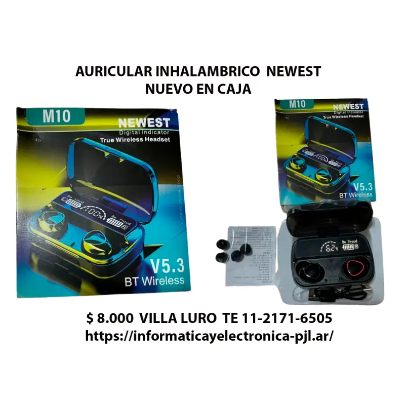 Auriculares inhalambricos  marca NEWEST,  modelo M10 V5.3 BT Wireless