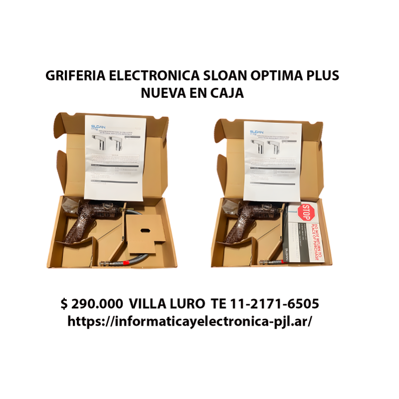 Griferia electronica sloan optima plus