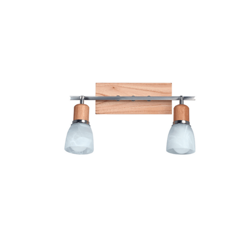 Aplique de Pared de 2 luces Paraiso natural mate platil