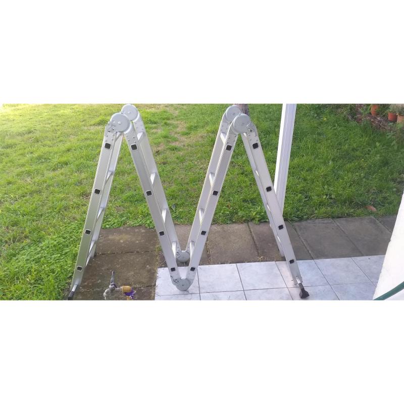 Escalera de uso múltiple articulada de aluminio de 16 escalones - 3