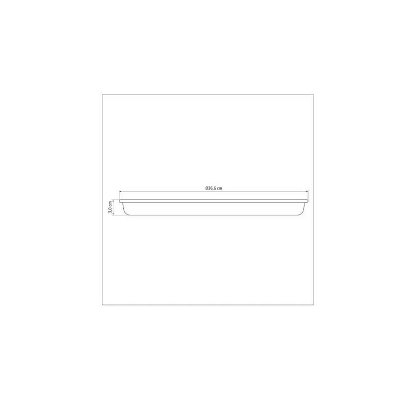 Pizzera Teflón Antiadherente Molde Pizza Tramontina 35 Cm Color Negro - 2
