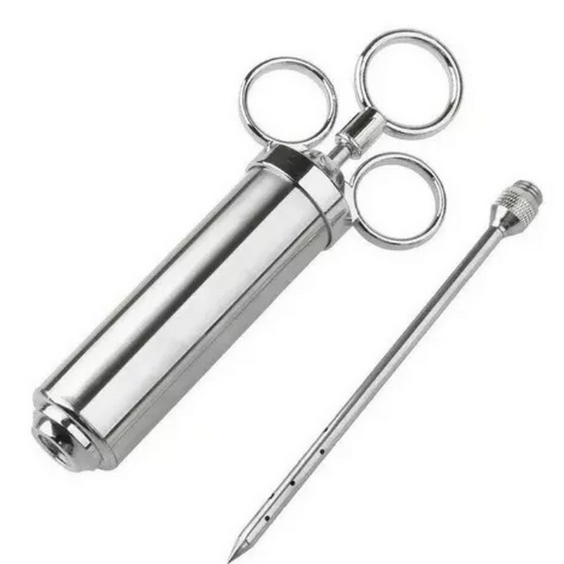 Jeringa Inyector De Adobo Condimento Carne Pollo Acero Inoxidable