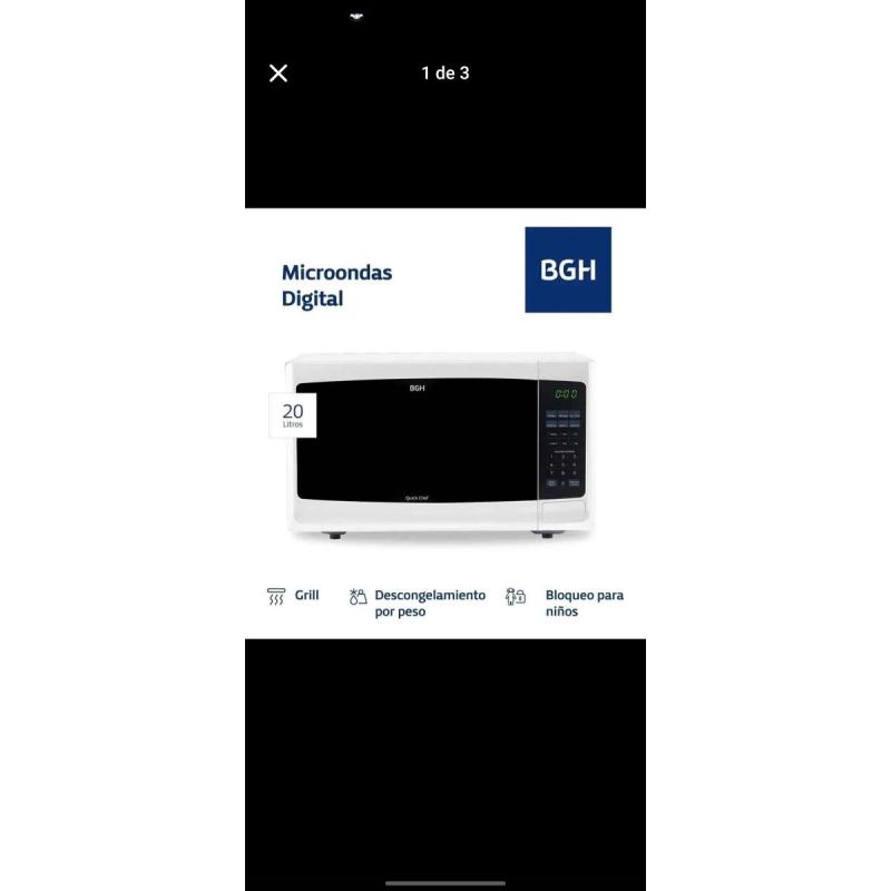 Microondas BGH NUEVO