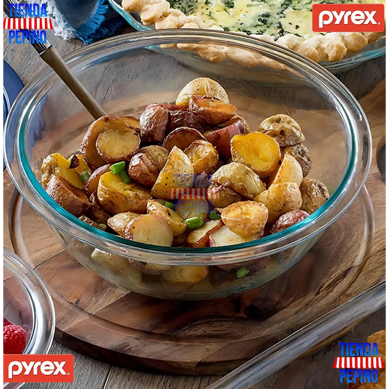 Bowl Vidrio Pyrex Basics 2,5 Litros Bols Batir Mezclar Horno - 3