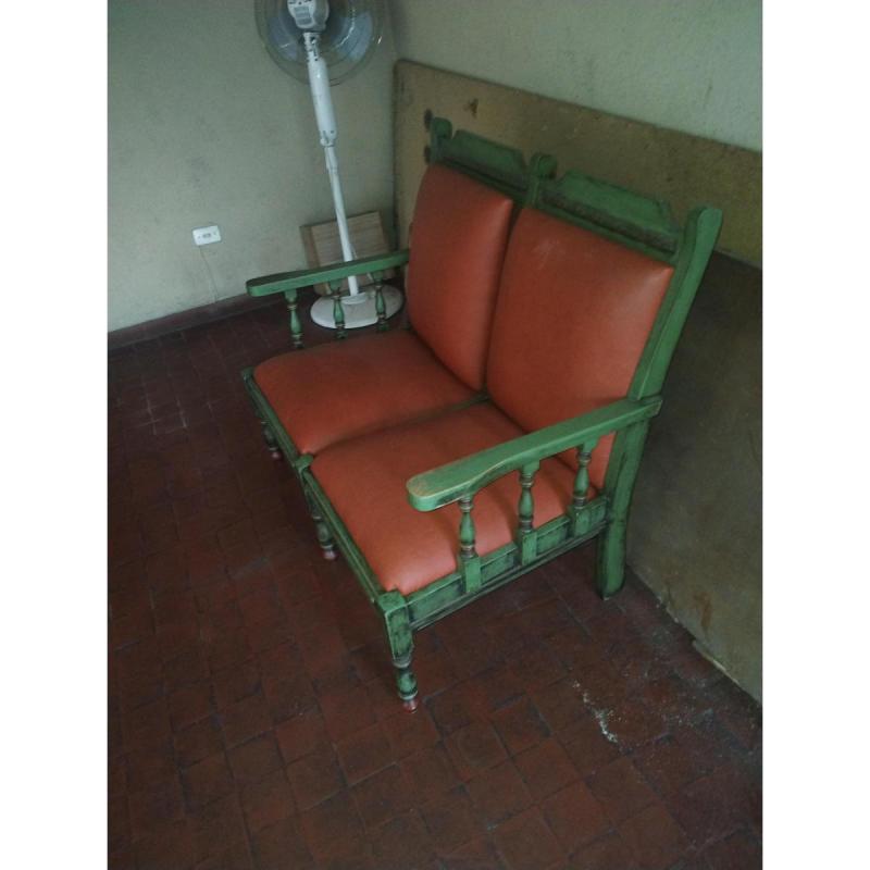 Vendo sillón de madera 2 plazas