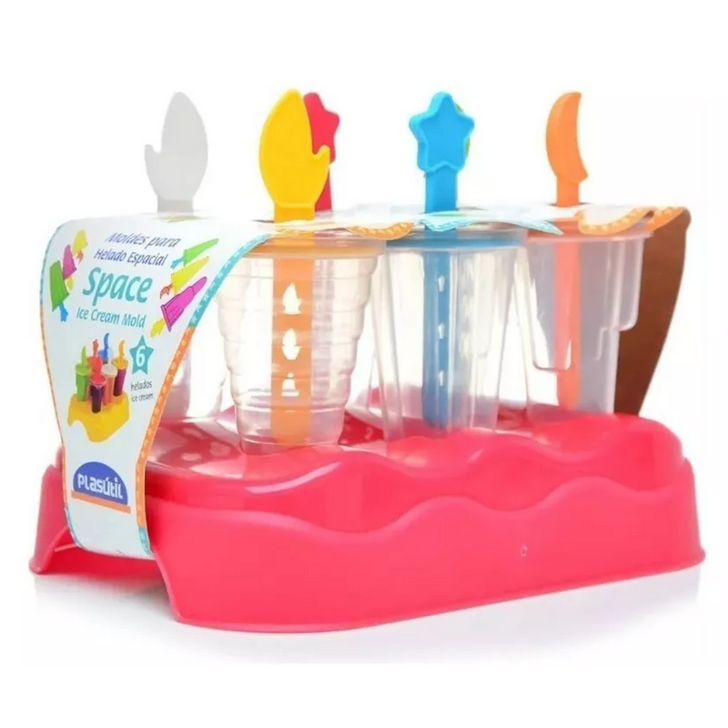 Moldes Para Helados Palito X 6 + Base Plasútil Verano