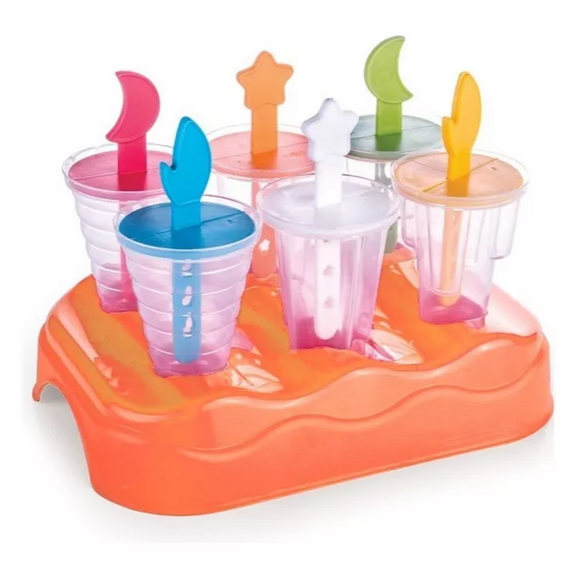 Moldes Para Helados Palito X 6 + Base Plasútil Verano - 3