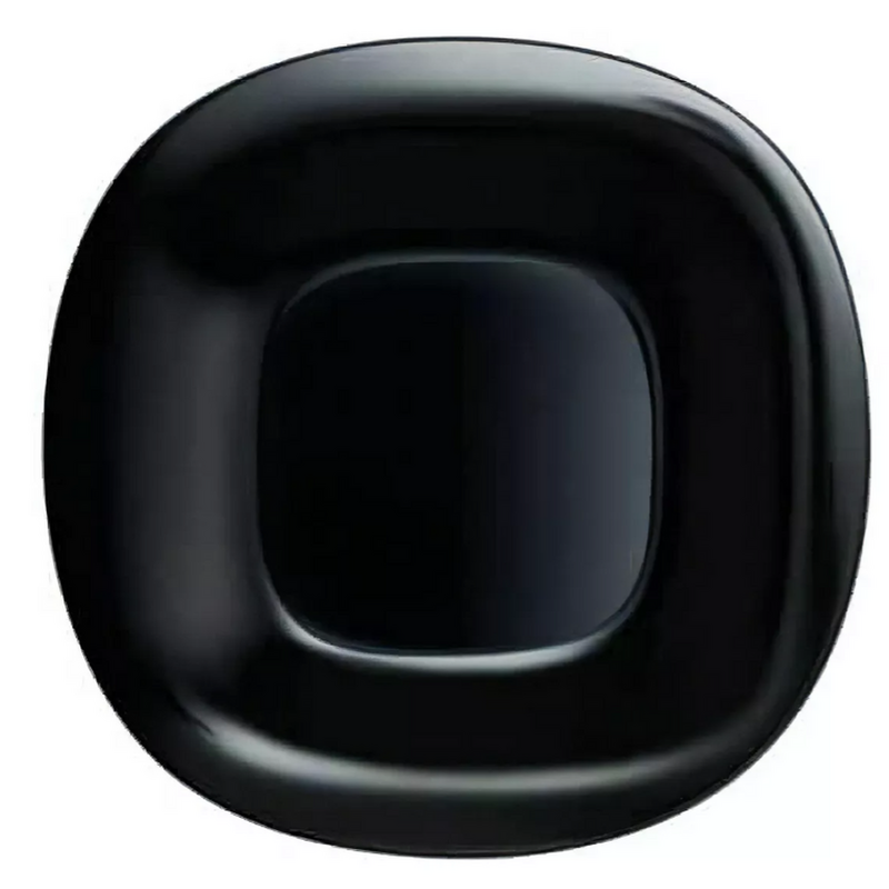Plato playo Luminarc Carine Llano color negro lisa