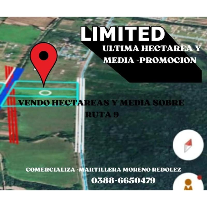 Vendo fraccion y media sobre ruta 9