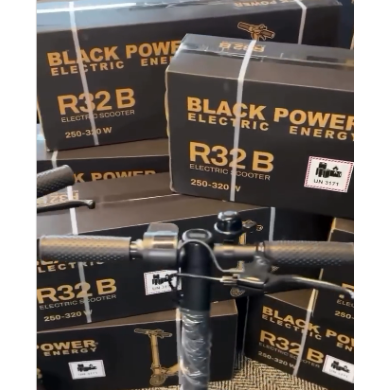 Monopatín Eléctrico Black Power R32 B Negro - 1/5