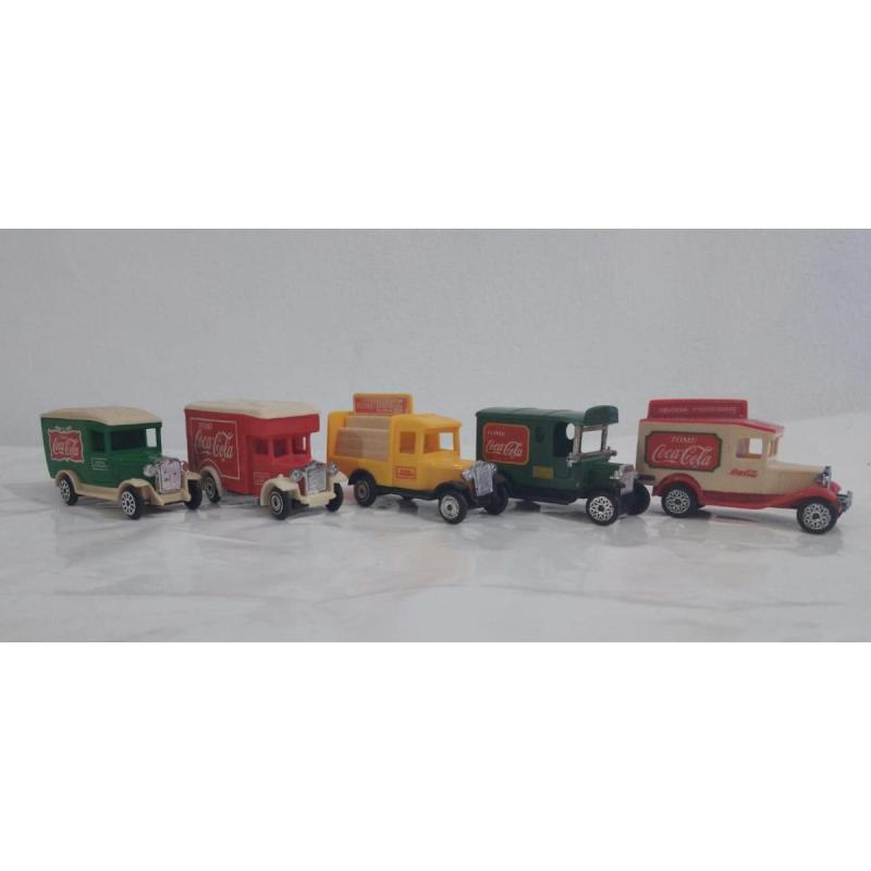 Unica Colección completa 5 camioncitos de cocacola ESCUCHO OFERTAS - 2/12