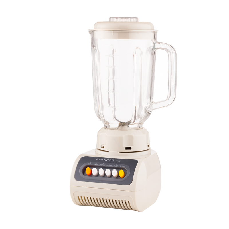 Licuadora Kanji Jarra De Vidrio 2 En 1 Picadora 1.5lts 600w Color Blanco