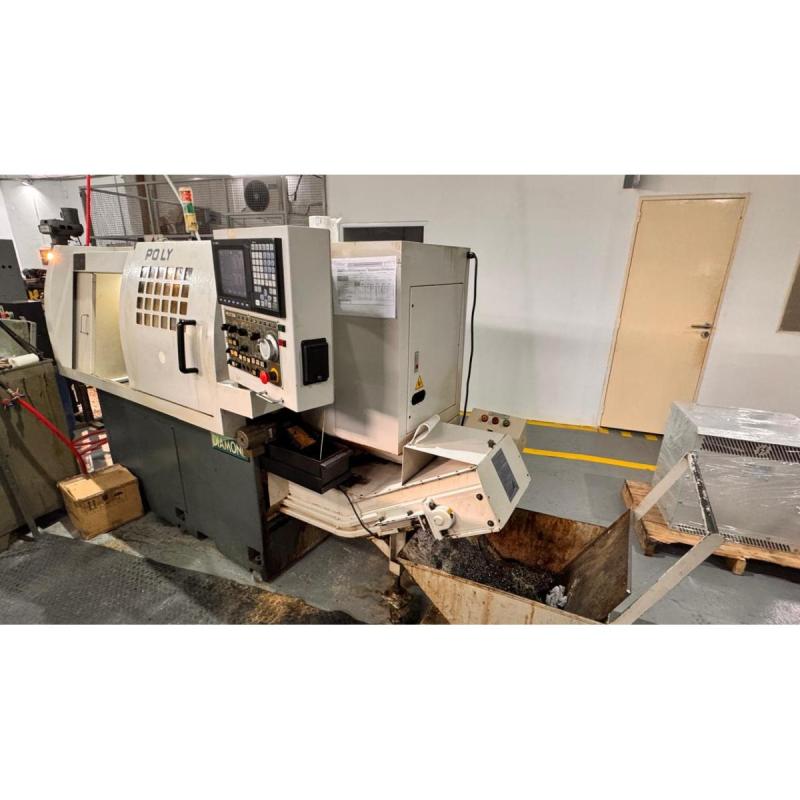 Torno a CNC Usado tipo suizo marca POLY GIM Mod. 20CSB