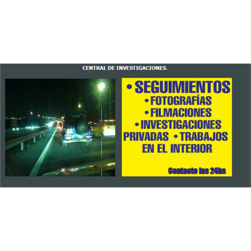 Agencia de Investigaciones Privadas - Infidelidad - Seguimientos