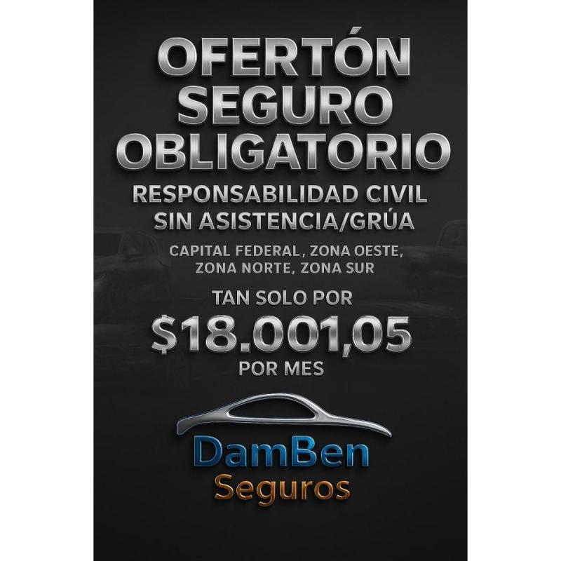 Oferton seguro obligatorio responsabilidad civil sin grua