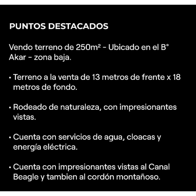 Venta de terreno particular