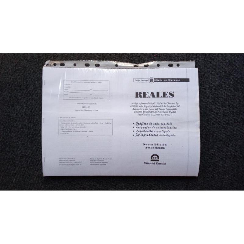Manual De Derecho Reales 2024 - Fotocopiado Usado