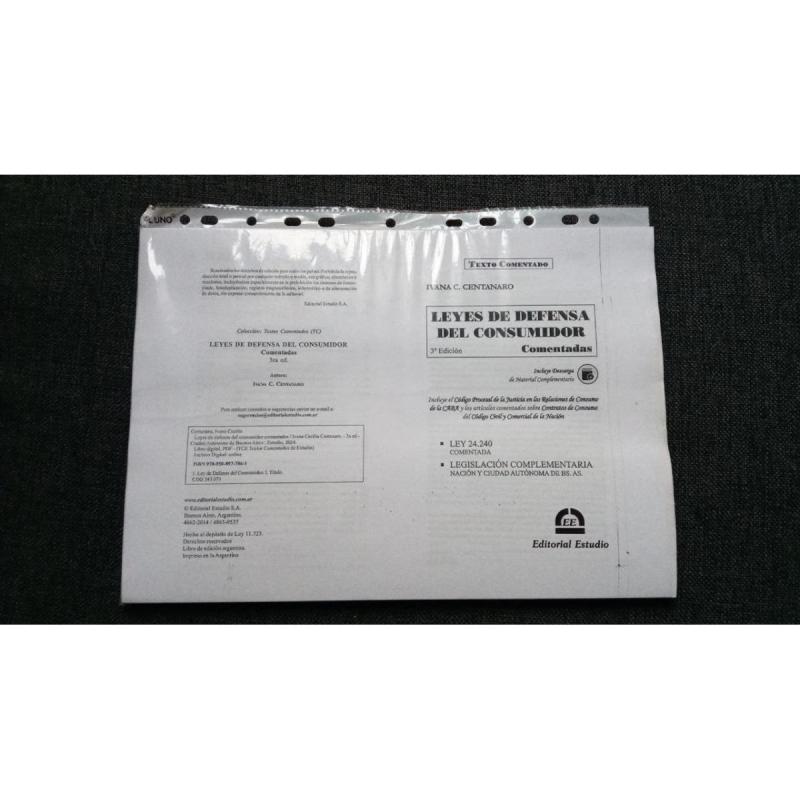 Leyes de Defensa del Consumidor Comentada 2024 - Fotocopiado Usado