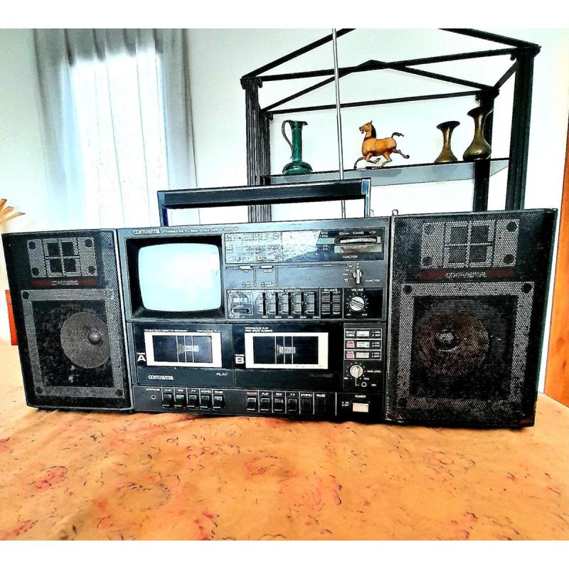 Vintage Continental Radio Cassette Stereo Tape Tv Av 310 Negro | 15 W
