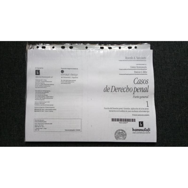 Casos de Derecho Penal 1 Sancinetti 2005 - Fotocopiado Usado