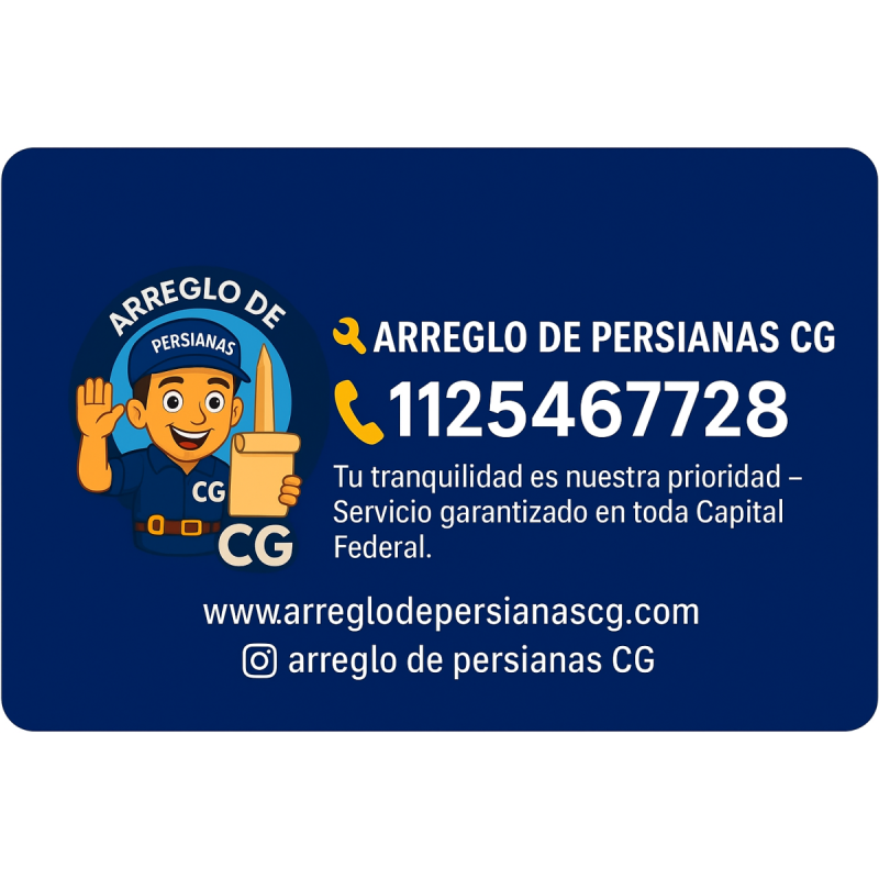 Servicio de Reparación de Persianas – CABA 24 hs | Arreglo de Persianas CG