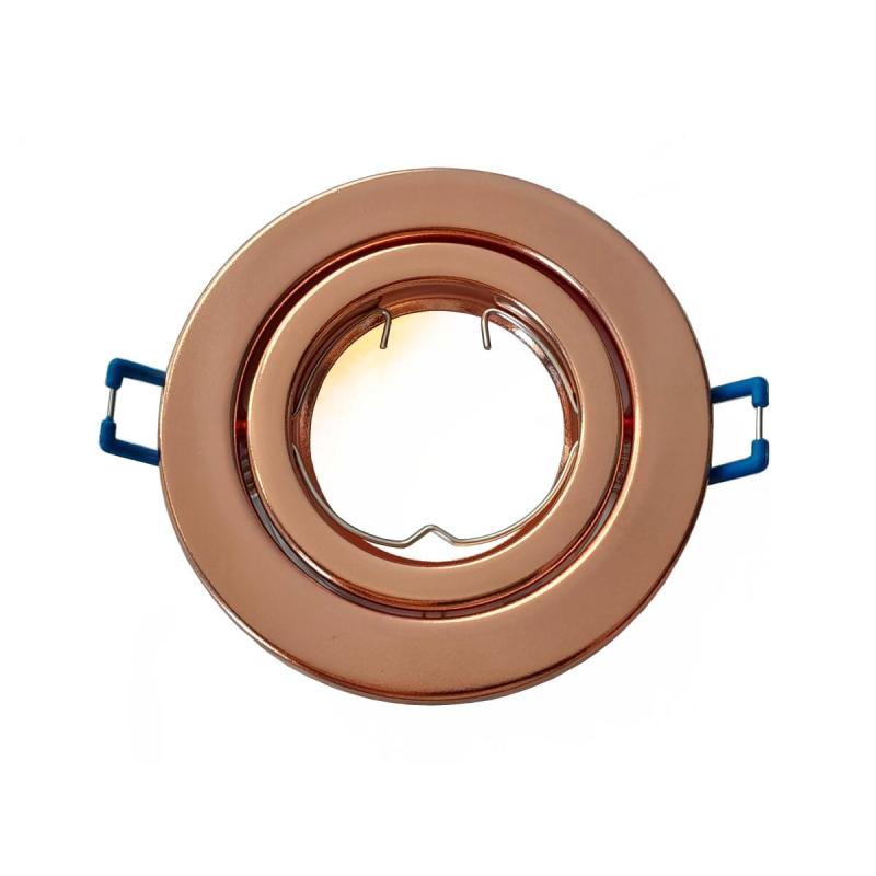 Spot De Embutir De Chapa Cobre Para Lampara Dicroica GU10