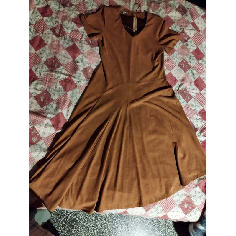 Vestido gamuza finita