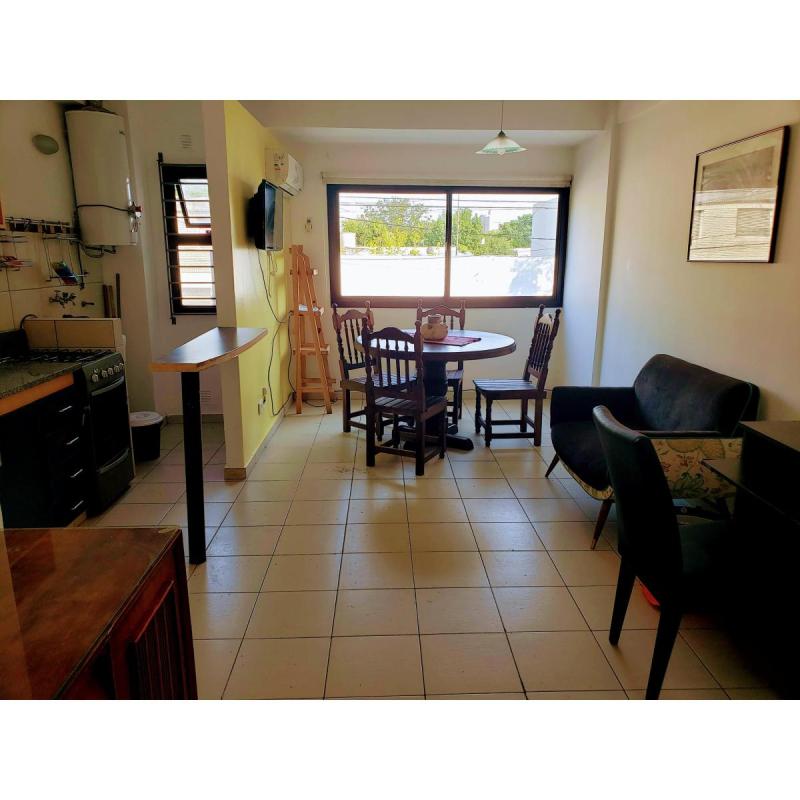 Depto 1 dormitorio La Plata, amoblado y equipado, frente, luminoso estudiantes