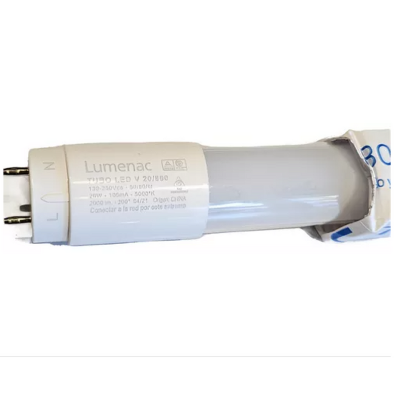 Pack X20 Tubo T8 Led 850 20w / 120cm Lumenac 5000k Fria Luz Blanco Frío - 4